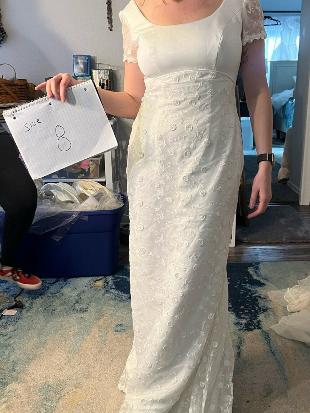 Vintage Mori Lee Mermaid Wedding Dress Size 8 (Dress 41)